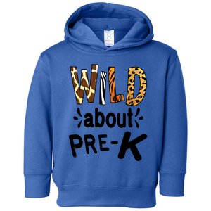 Wild About Prefunny Giftk Teacher Student First Day Of Kindergarten Gift Toddler Hoodie