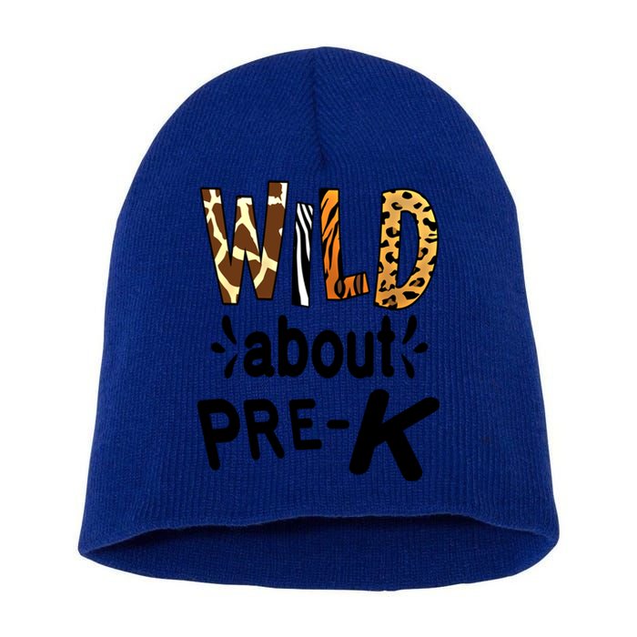 Wild About Prefunny Giftk Teacher Student First Day Of Kindergarten Gift Short Acrylic Beanie