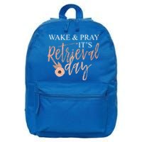 Wake And Pray It's Retrieval Day Fertility Christian Gift 16 in Basic Backpack