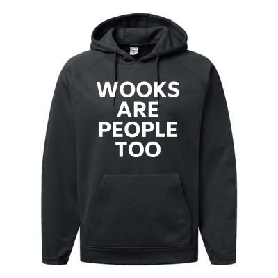 Wooks Are People Too Performance Fleece Hoodie