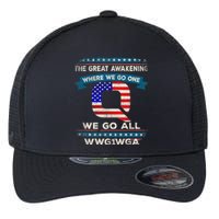 We Are Q | QAnon Flag WWG1WGA Q Anon Flexfit Unipanel Trucker Cap