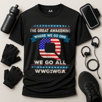 We Are Q | QAnon Flag WWG1WGA Q Anon Cooling Performance Crew T-Shirt
