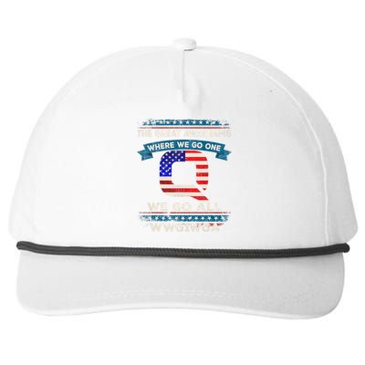 We Are Q | QAnon Flag WWG1WGA Q Anon Snapback Five-Panel Rope Hat