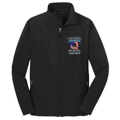 We Are Q | QAnon Flag WWG1WGA Q Anon Core Soft Shell Jacket