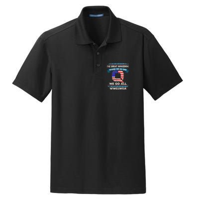 We Are Q | QAnon Flag WWG1WGA Q Anon Dry Zone Grid Polo