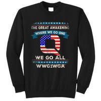 We Are Q | QAnon Flag WWG1WGA Q Anon Tall Sweatshirt