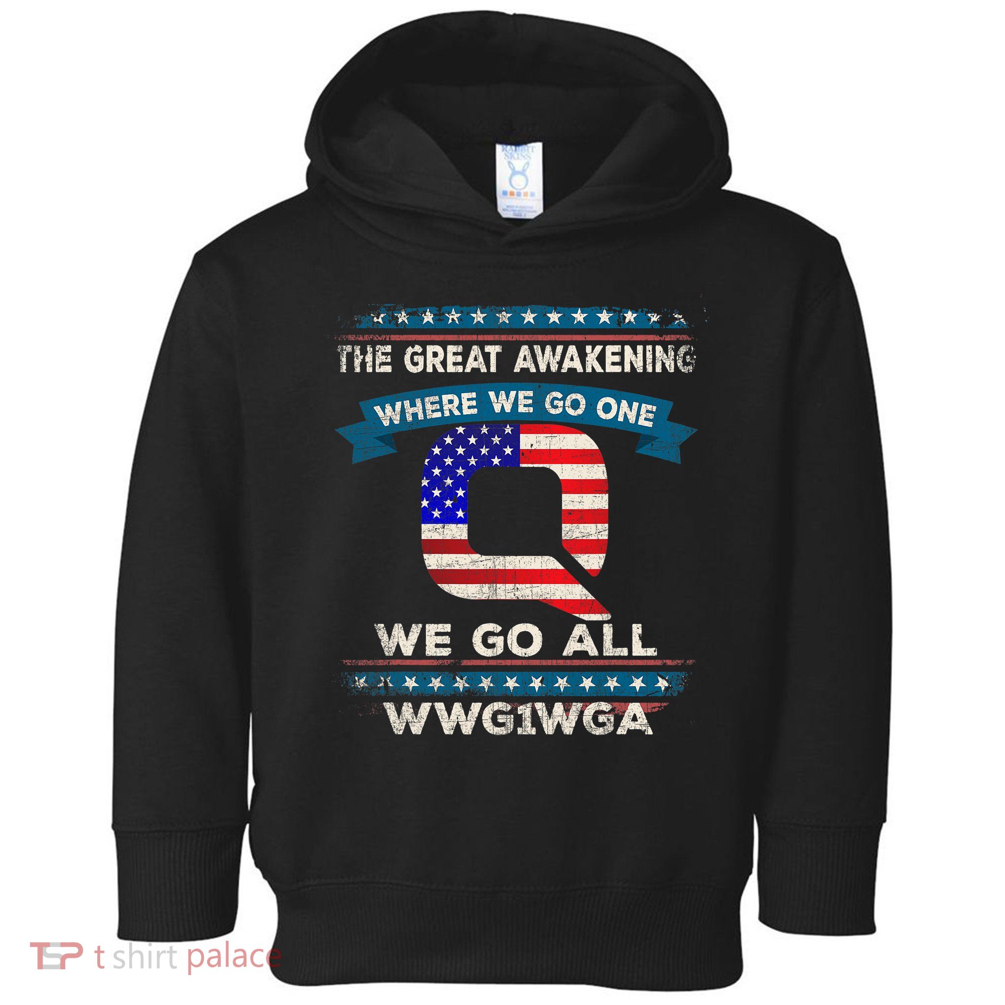 We Are Q | QAnon Flag WWG1WGA Q Anon Toddler Hoodie