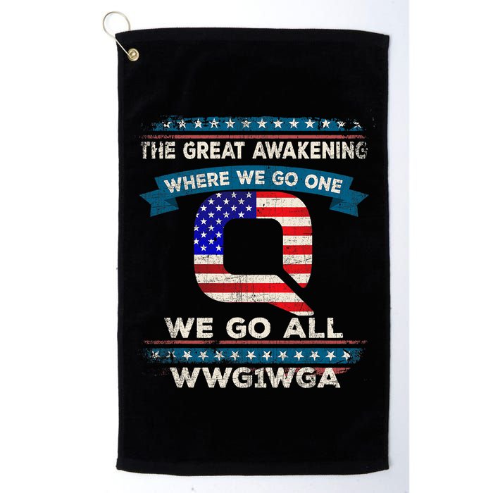 We Are Q | QAnon Flag WWG1WGA Q Anon Golf Towel