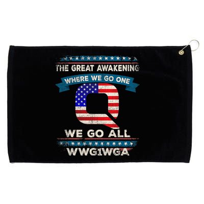 We Are Q | QAnon Flag WWG1WGA Q Anon Grommeted Golf Towel