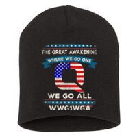 We Are Q | QAnon Flag WWG1WGA Q Anon Short Acrylic Beanie