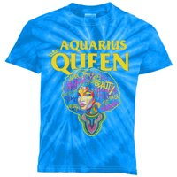 Watercolor Aquarius Queen! Zodiac Birthday Cute Gift Kids Tie-Dye T-Shirt