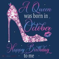 Womens A Queen Was Born In October Happy Birthday To Me High Heel Sustainable Bucket Hat