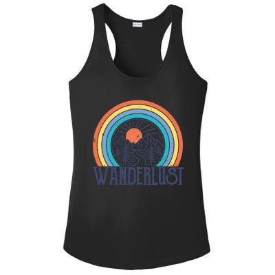 Wander-lust Adventure Road Trip Vacation Travelling Tee Ladies PosiCharge Competitor Racerback Tank