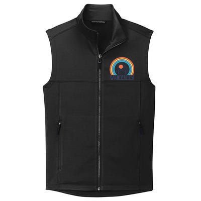 Wander-lust Adventure Road Trip Vacation Travelling Tee Collective Smooth Fleece Vest