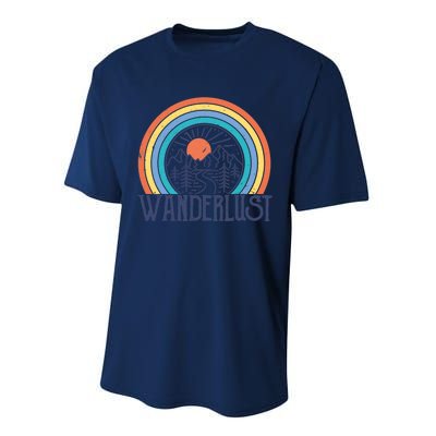 Wander-lust Adventure Road Trip Vacation Travelling Tee Performance Sprint T-Shirt