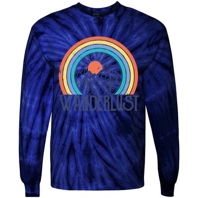 Wander-lust Adventure Road Trip Vacation Travelling Tee Tie-Dye Long Sleeve Shirt