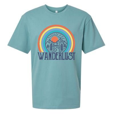 Wander-lust Adventure Road Trip Vacation Travelling Tee Sueded Cloud Jersey T-Shirt