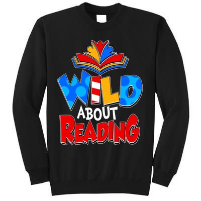 Wild About Reading Book Lover Reading Fan Sweatshirt