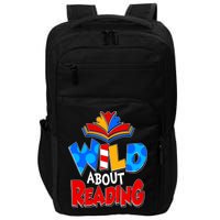 Wild About Reading Book Lover Reading Fan Impact Tech Backpack