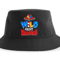 Wild About Reading Book Lover Reading Fan Sustainable Bucket Hat