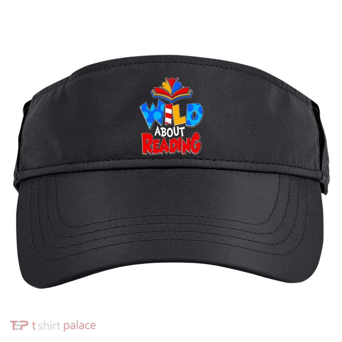 Wild About Reading Book Lover Reading Fan Adult Drive Performance Visor