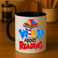 Wild About Reading Book Lover Reading Fan Mug