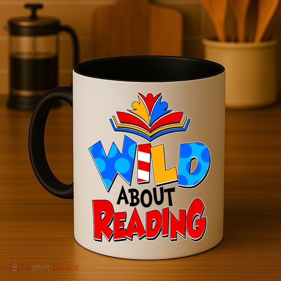 Wild About Reading Book Lover Reading Fan Mug