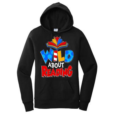 Wild About Reading Book Lover Reading Fan Women's Pullover Hoodie