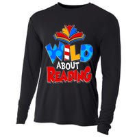 Wild About Reading Book Lover Reading Fan Cooling Performance Long Sleeve Crew