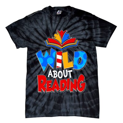 Wild About Reading Book Lover Reading Fan Tie-Dye T-Shirt