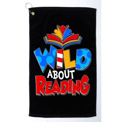 Wild About Reading Book Lover Reading Fan Golf Towel