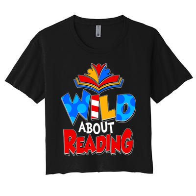 Wild About Reading Book Lover Reading Fan Crop Top