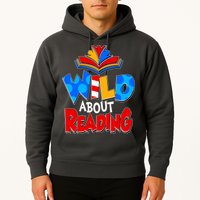 Wild About Reading Book Lover Reading Fan Hoodie