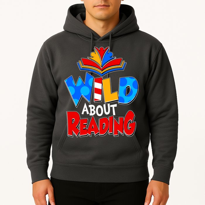Wild About Reading Book Lover Reading Fan Hoodie