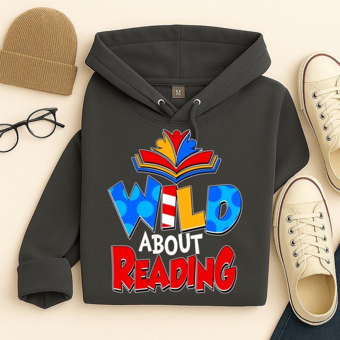 Wild About Reading Book Lover Reading Fan Hoodie