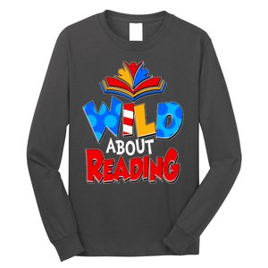 Wild About Reading Book Lover Reading Fan Long Sleeve Shirt