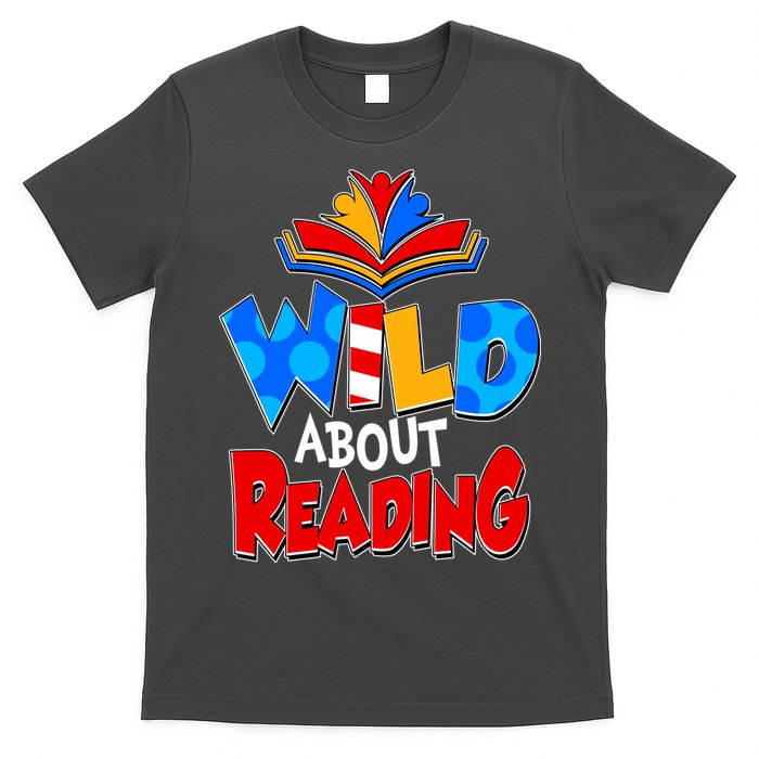 Wild About Reading Book Lover Reading Fan T-Shirt