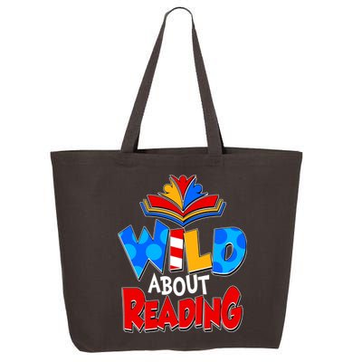 Wild About Reading Book Lover Reading Fan 25L Jumbo Tote