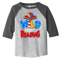 Wild About Reading Book Lover Reading Fan Toddler Fine Jersey T-Shirt