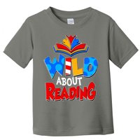 Wild About Reading Book Lover Reading Fan Toddler T-Shirt