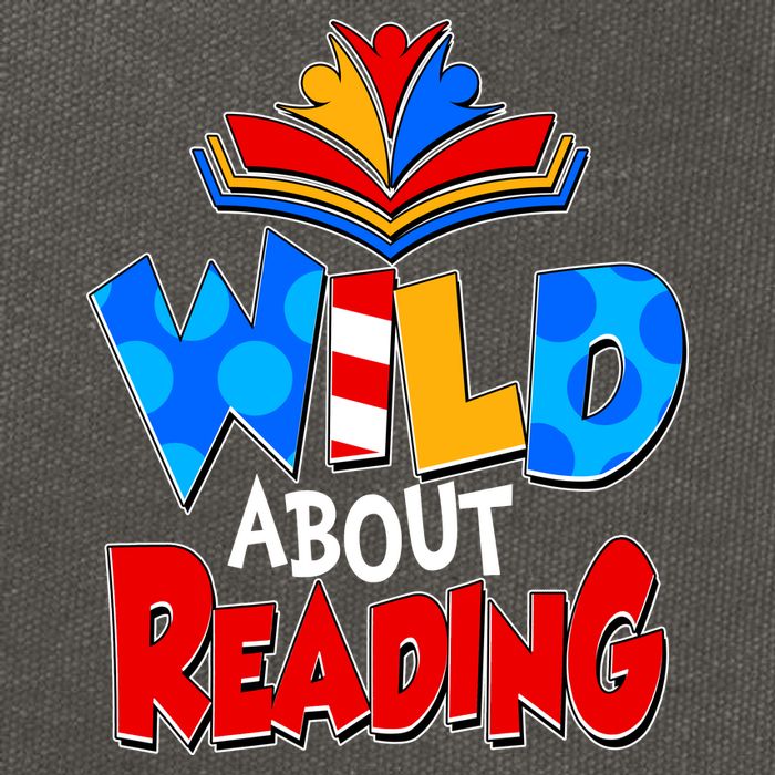 Wild About Reading Book Lover Reading Fan Cotton Canvas Backpack