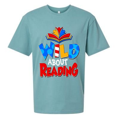 Wild About Reading Book Lover Reading Fan Sueded Cloud Jersey T-Shirt