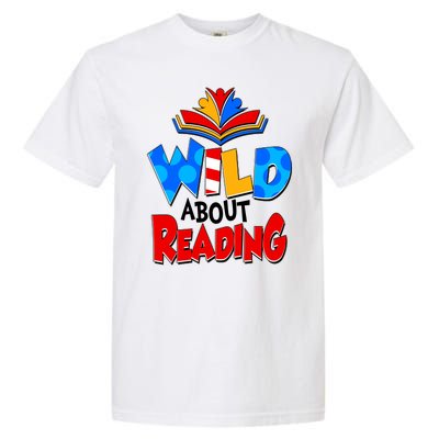 Wild About Reading Book Lover Reading Fan Garment-Dyed Heavyweight T-Shirt