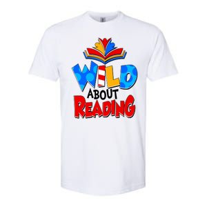 Wild About Reading Book Lover Reading Fan Softstyle® CVC T-Shirt