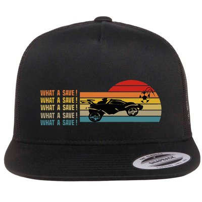 What A Rescue Vintage Retro Rocket Football Car League Flatbill Hat