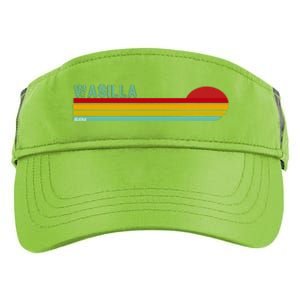 Wasilla Alaska Retro Sunset Adult Drive Performance Visor