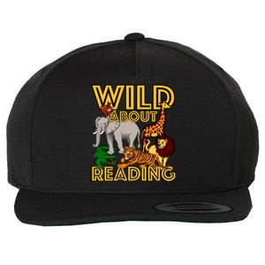 Wild About Reading Back To School Teacher Books Read Gift Wool Snapback Cap