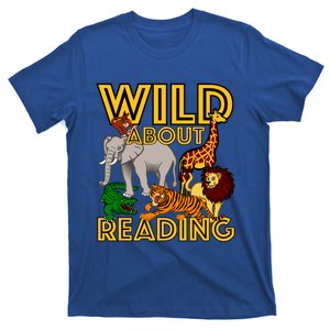 Wild About Reading Back To School Teacher Books Read Gift T-Shirt