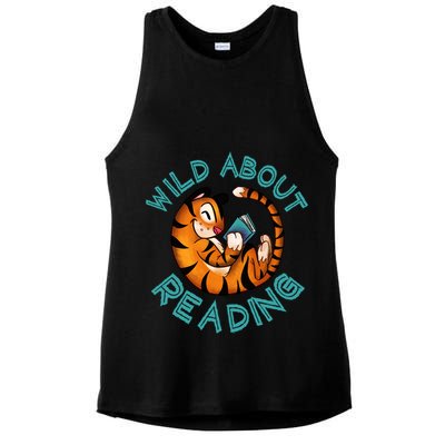 Wild About Reading Tiger Ladies PosiCharge Tri-Blend Wicking Tank