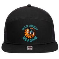 Wild About Reading Tiger 7 Panel Mesh Trucker Snapback Hat